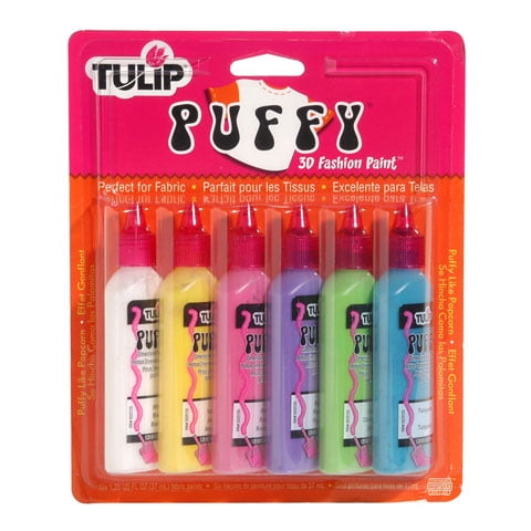 12 Colors Assorted Puffy Tulip Fabric Paint Kit - China Painting Drawing  Tool, 3D Paint