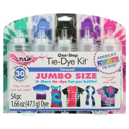 Tulip 5 Color One-Step Tie-Dye Kit Carousel, DIY Tie Dye, Galaxy Dye