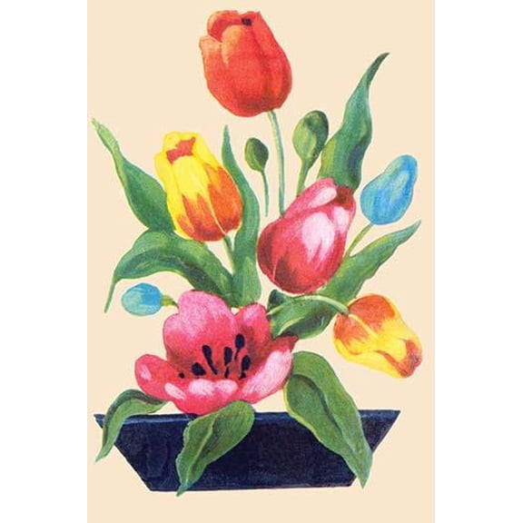 Tulip Arrangement-Fine Art Canvas Print (20" x 30")