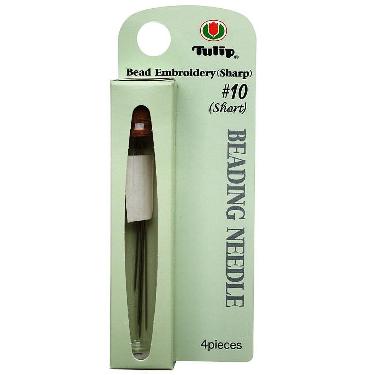 Tulip Beading Needle #10 Sharp Short 4 Pieces