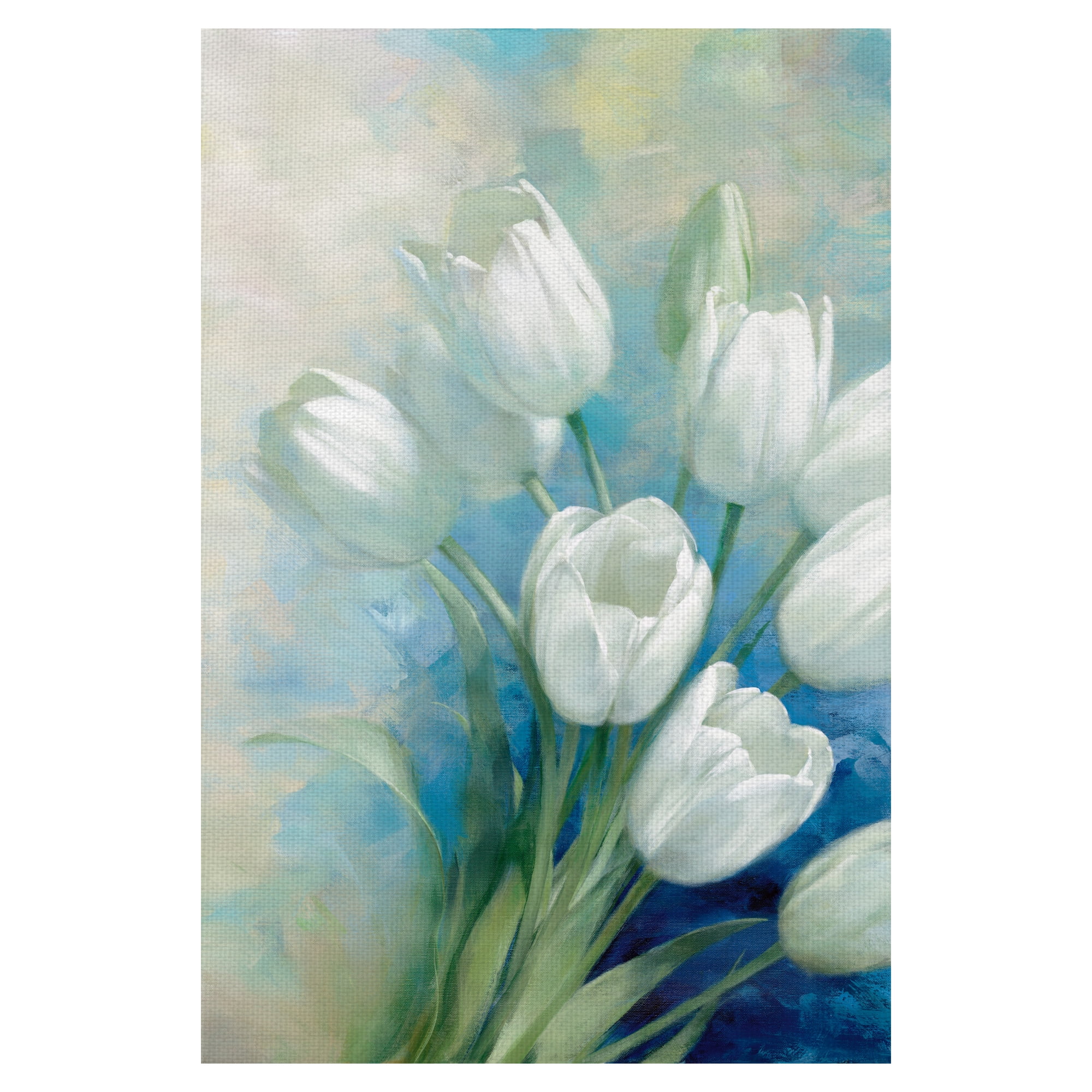 Tulip Blossoms by D. Rogier Wrapped Canvas Painting Art Print