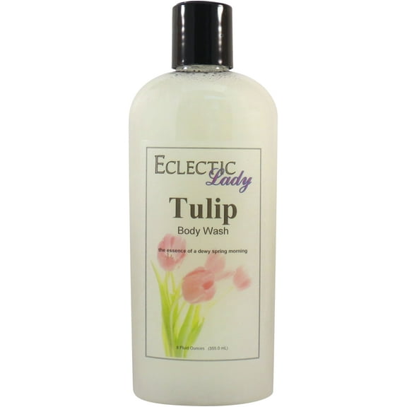 Tulip Body Wash by Eclectic Lady, Liquid Shower Gel for Women and Men, 8 Ounces