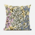 thumbnail image 1 of Tulip Bouquet Indoor/Outdoor Pillow with Removable Cover in Gray Pink Yellow Blue20x20, 1 of 5