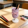 thumbnail image 1 of Tulip Bow Pen Holder, Back to School Tulip Bow Multifunctional Desktop Pen Organizer, Cute Decorative Stationery Cup, Desktop Ornament for Home School Study and Office, 1 of 6