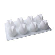 Tulip Cake Mold Tulip Shape 8 Cavity 3D Silicone Mousse Cake Molds For Baking Tulip Mould Wedding Cake Decorating