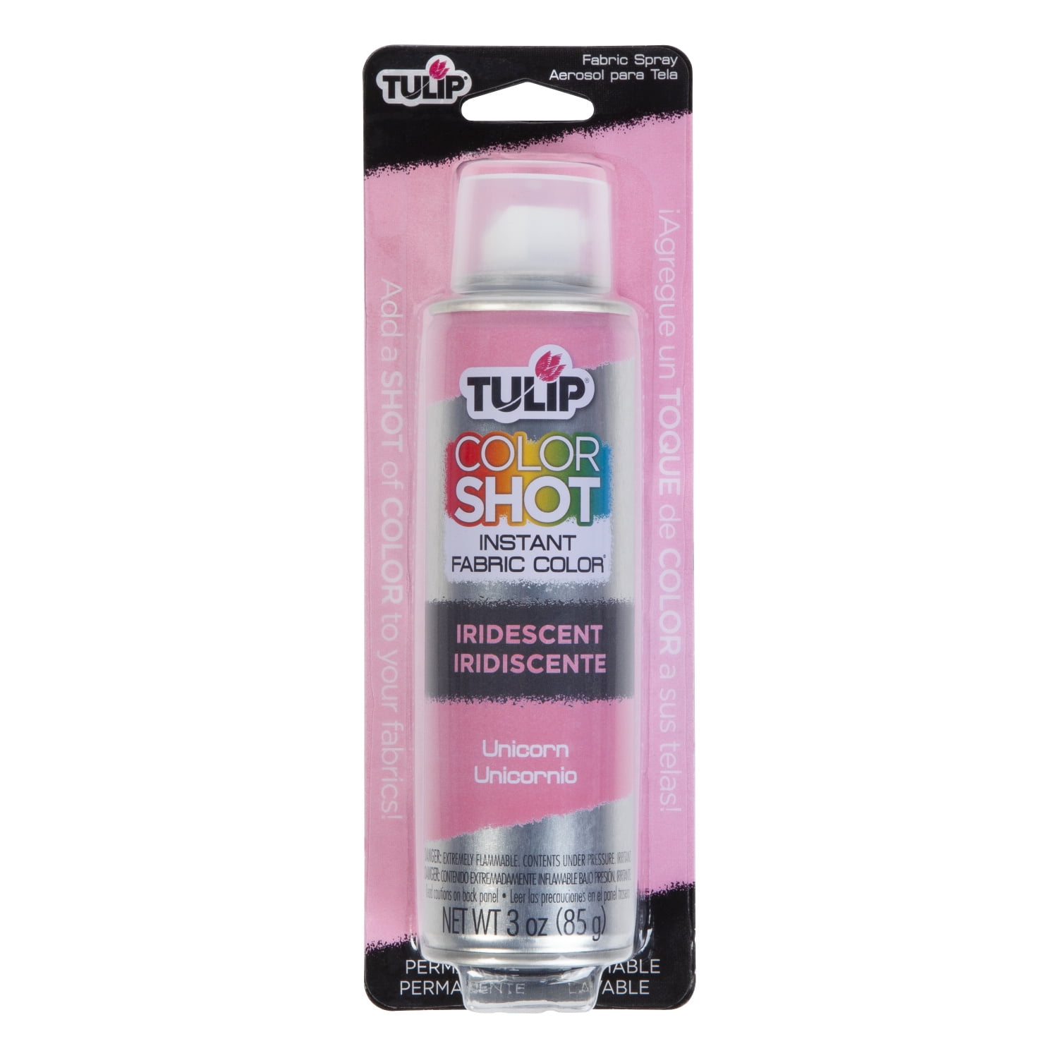Tulip ColorShot Instant Spray Fabric Color 3oz. Neon Pink