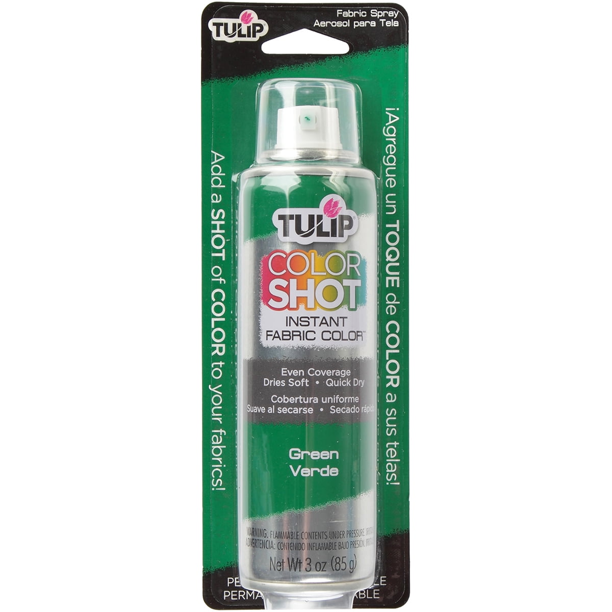 Tulip® Color Shot Instant Fabric Color Spray 3 oz Green