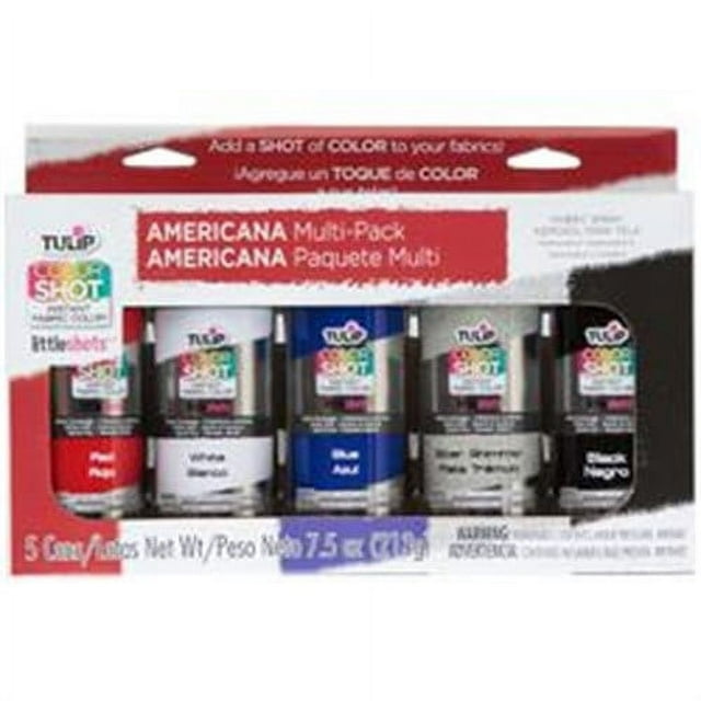 Tulip Colorshot Fabric Spray Paint 5pk, Americana