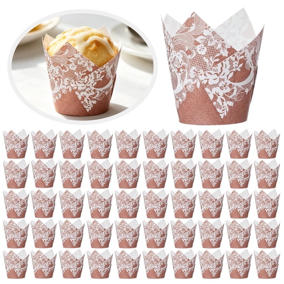 Tulip Cupcake Liners,Bakery Muffin Liners For Baking,Fancy Muffin ...