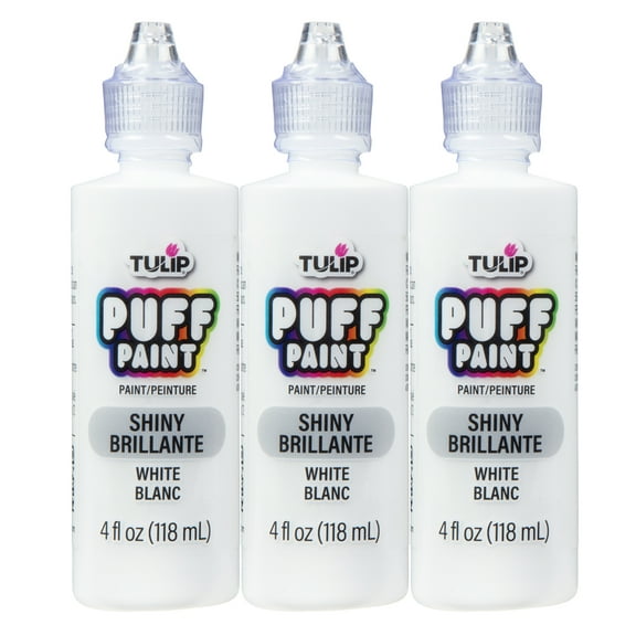 Tulip Dimensional Fabric Slick Paint White 4 fl oz 3 pack Combo