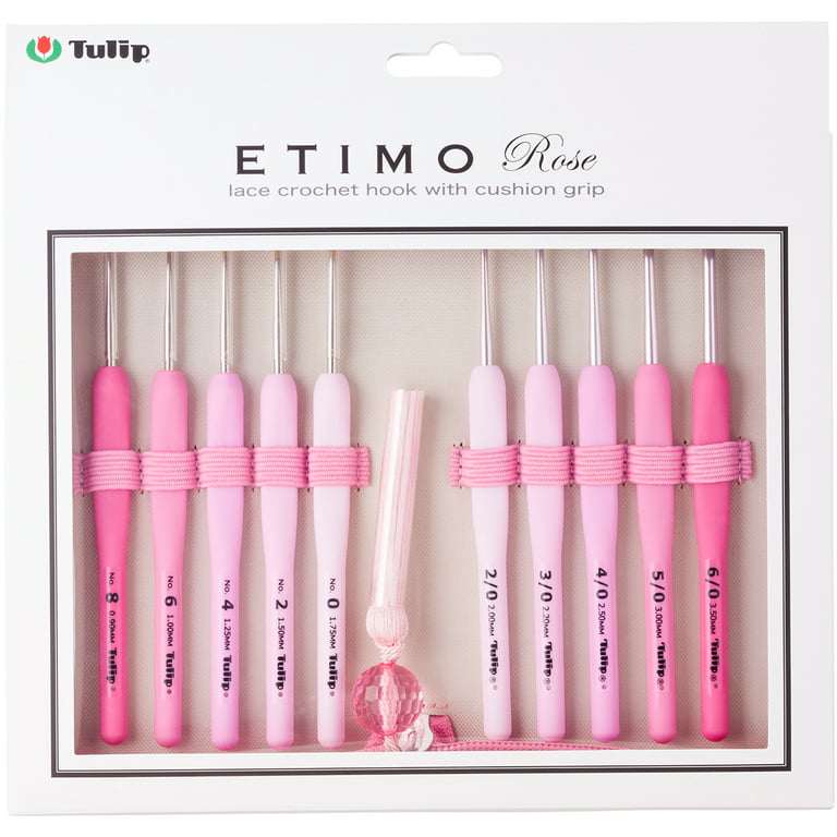 Tulip ETIMO ROSE Crochet Hook Set - 0,9 to 3,5 mm ✓ Wollerei