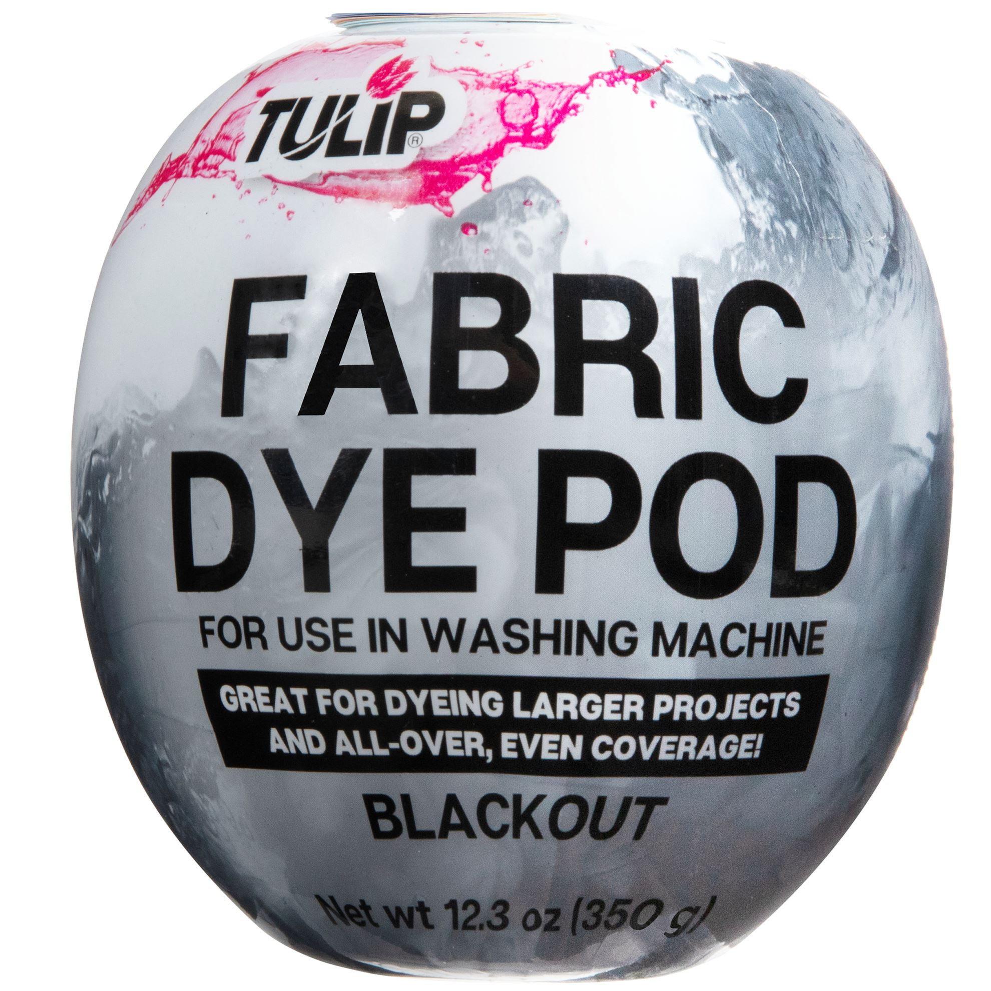 Tulip Fabric Dye Pod Blackout (Black), Dye for Washing Machines