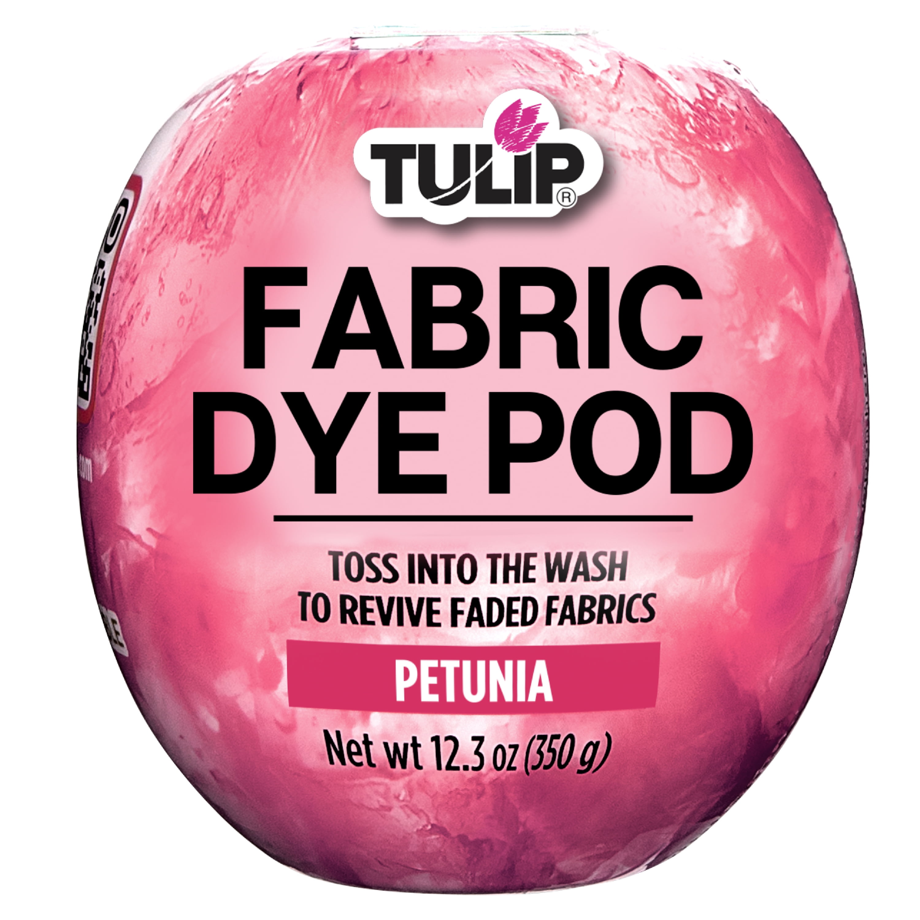 Tulip Fabric Dye Pod Petunia (Pink) 12.3 oz, New Dye for Washing Machines
