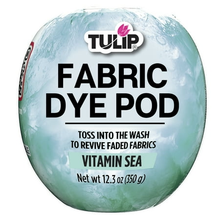 Tulip Fabric Dye Pod Vitamin Sea (Mint) 12.3 oz, New Dye for Washing Machines