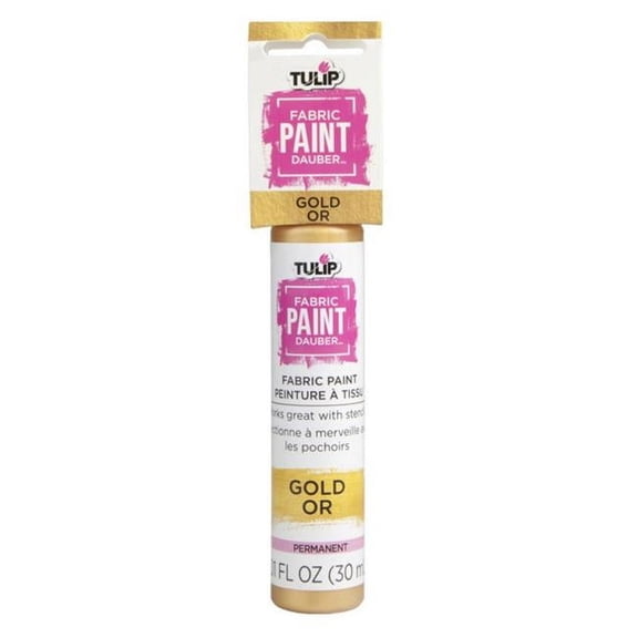 Tulip Fabric Paint Dauber 1oz-Gold