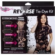 Tulip One-Step Reverse Tie-Dye Kit, 41 Pieces – Color Remover Kit for Dark & Black Fabrics, DIY Tie Dye Designs