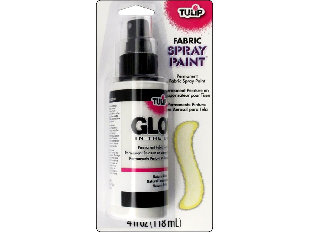 Tulip Fabric Spray Paint 4oz Carded Glow Natural