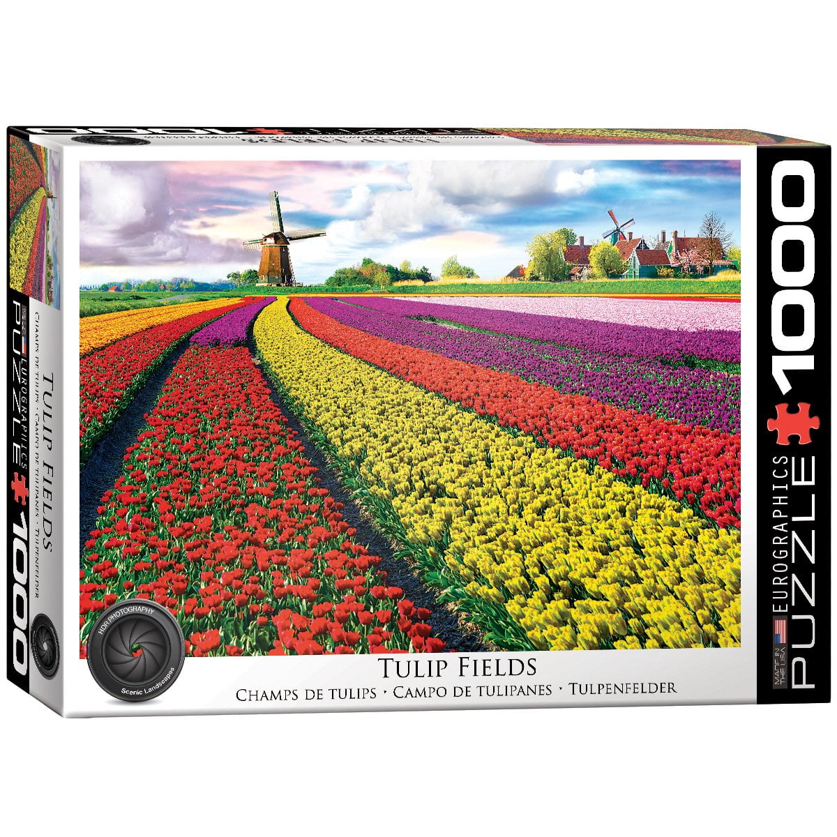 EuroGraphics Tulip Field Netherlands 1000-Piece Puzzle
