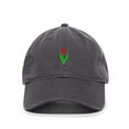 thumbnail image 1 of Tulip Flower Baseball Cap Embroidered Cotton Adjustable Dad Hat Charcoal, 1 of 1