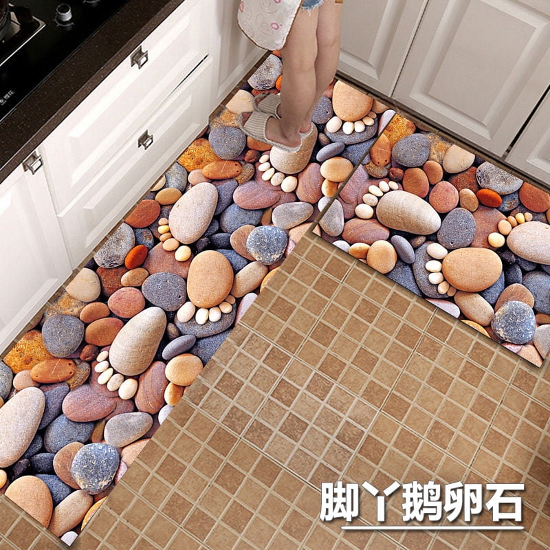 Tulip Kitchen Door Mat for Floor Antislip Modern Bath Carpet Entrance