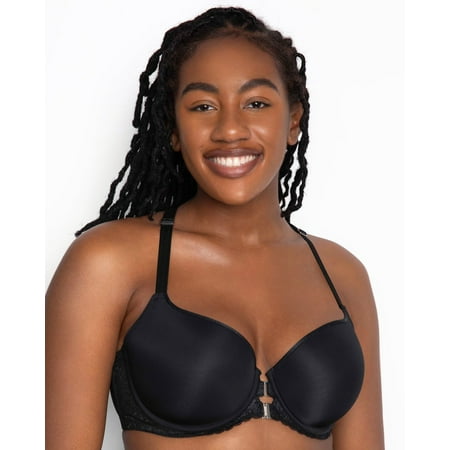 Tulip Lace Front Close T-shirt Bra - Black - Final Sale!