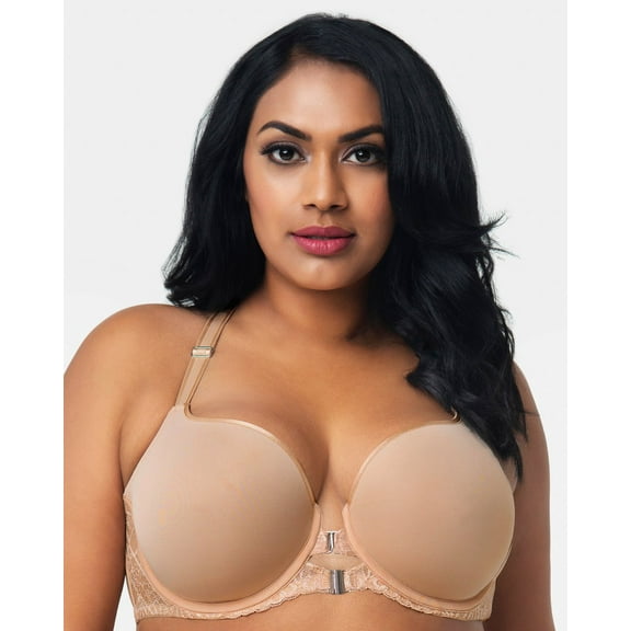 Tulip Lace Front Close T-shirt Bra - Champagne Nude - Final Sale!