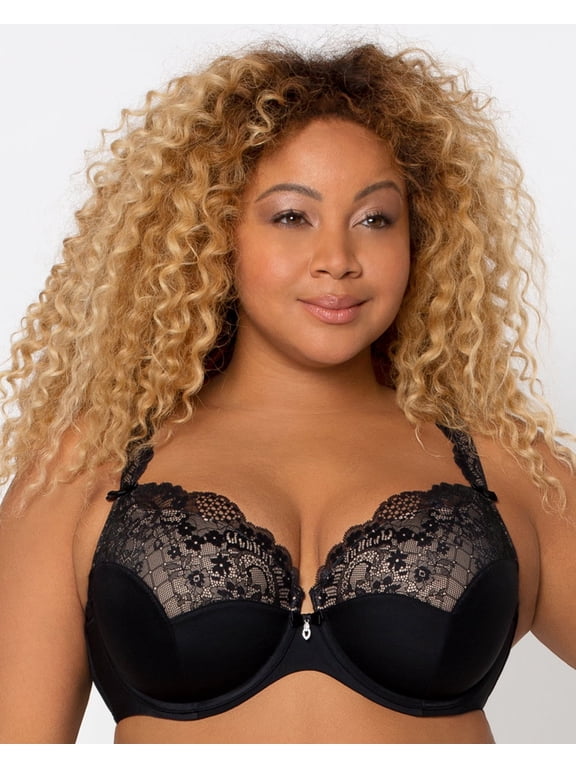 Tulip Lace Push Up - Black