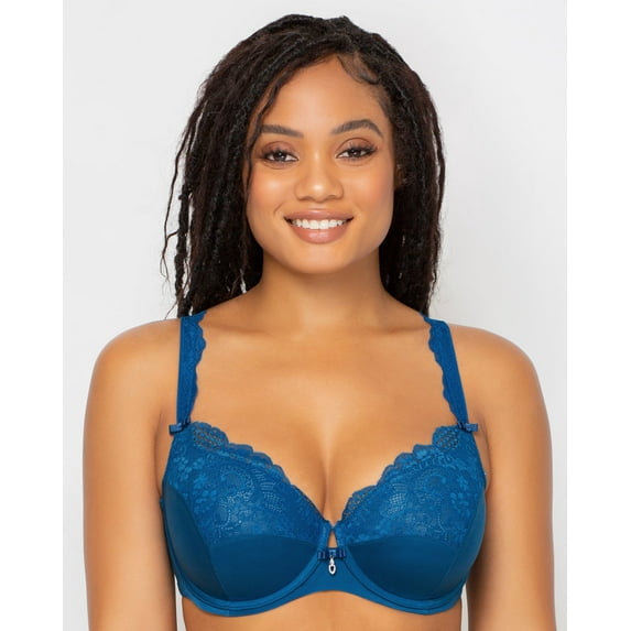 Tulip Lace Push Up Bra - Blue Sapphire - Final Sale!