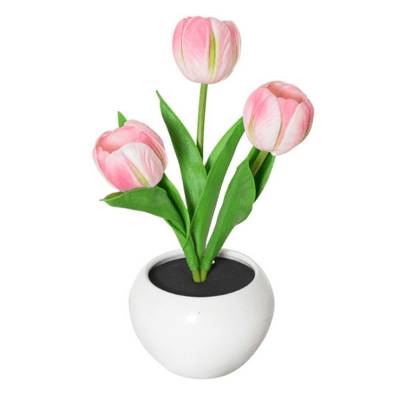 Tulip Lamp Lights Table Flower Desk Led Night Light for Living Room Bedroom
