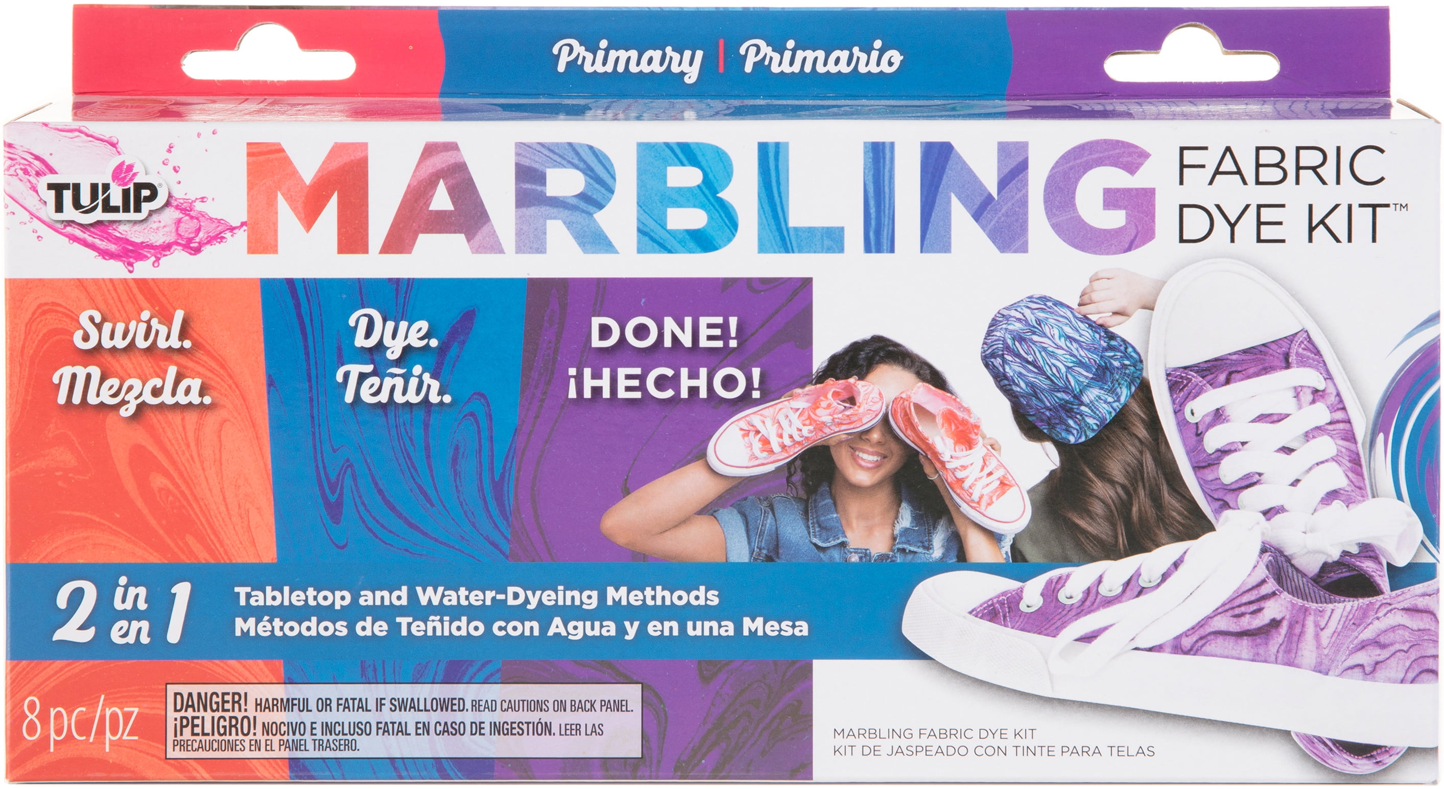 Tulip Fabric Dye Kit Marbling, 8 pieces