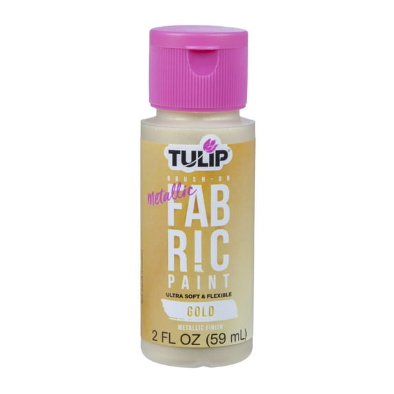 Tulip Metallic Gold Brush-on Fabric Paint, 2 fl oz.