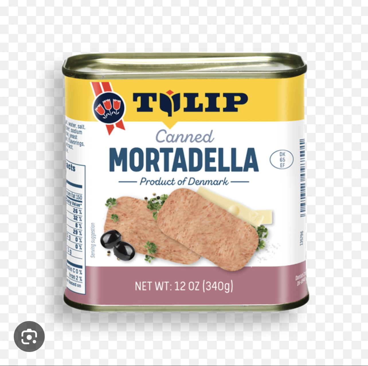 Tulip Mortadella Sliced, 12oz Caned Meat Individual Package Pork