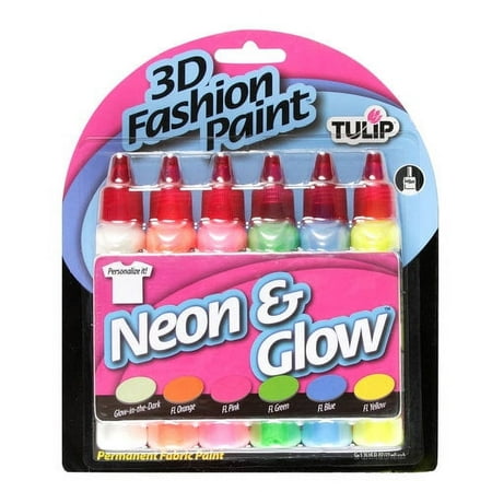 Tulip Neon & Glow 3D Fashion Paint Starter Kit, 1 Each