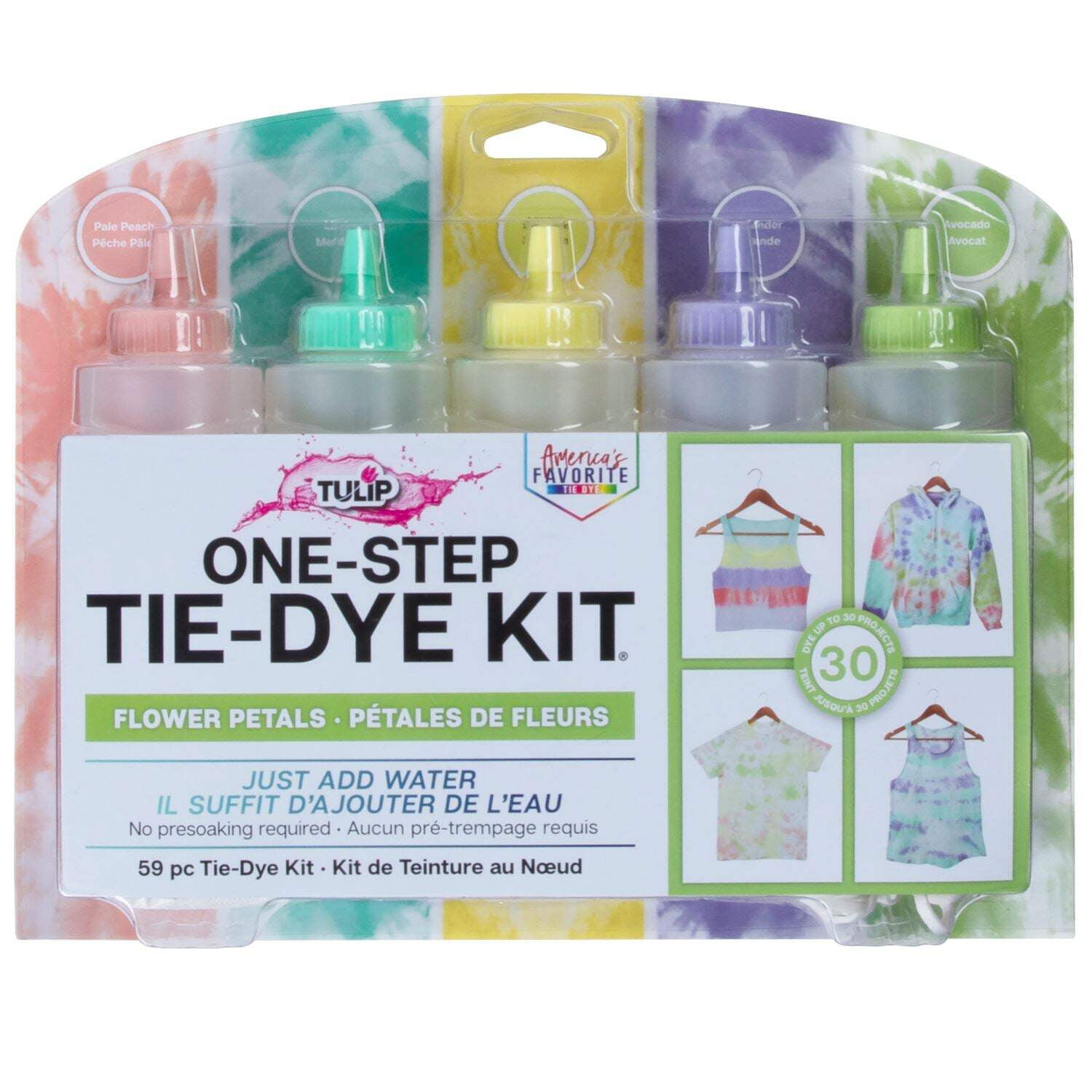 Flower Petals Bohemian Tie-Dye Kit with Water-Based Paint