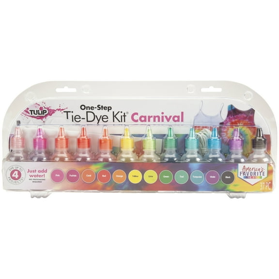 Tulip® One-Step Mini Carnival Tie-Dye Kit® - Basic Supplies - 1 Piece