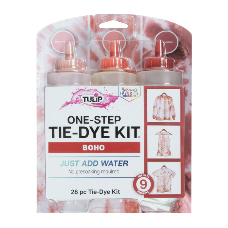 Tulip One-Step Tie-Dye 3 Color Kit, Cherry Blossom, DIY Tie Dye 