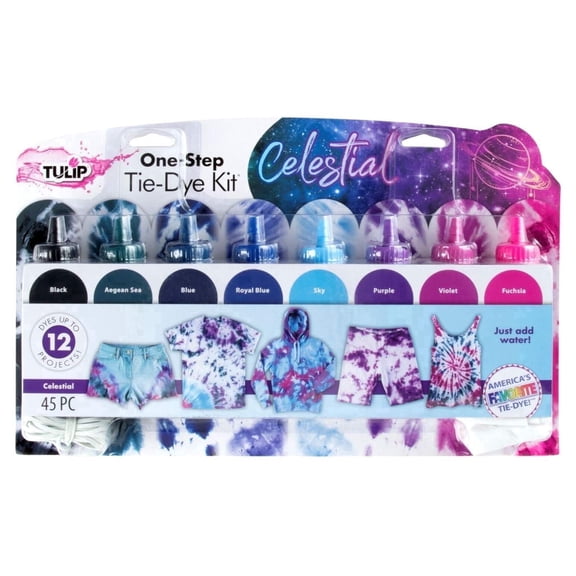 Tulip One-Step Tie-Dye 8 Color Kit Celestial, Galaxy of Colors
