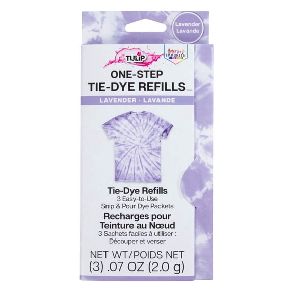 Tulip One-Step Tie-Dye Kit Dye 3 4oz. Refill Packs, Lavender