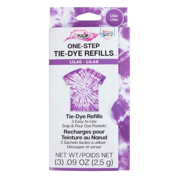 Tulip One-Step Tie-Dye Kit Dye 3 4oz. Refill Packs, Lilac