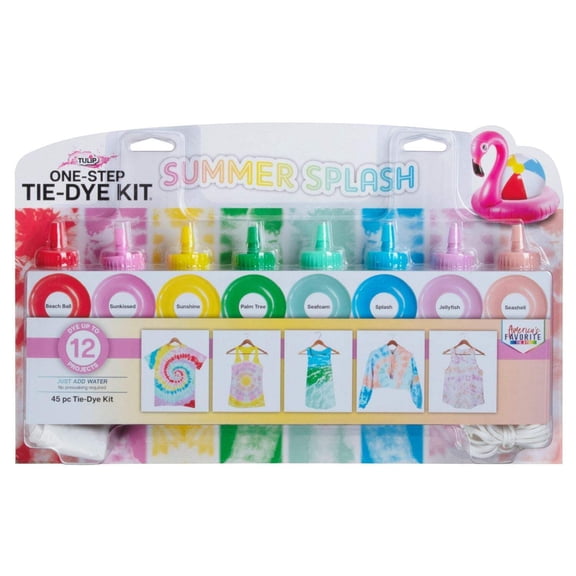 Tulip One-Step Tie-Dye Kit Summer Splash 8 Bottles
