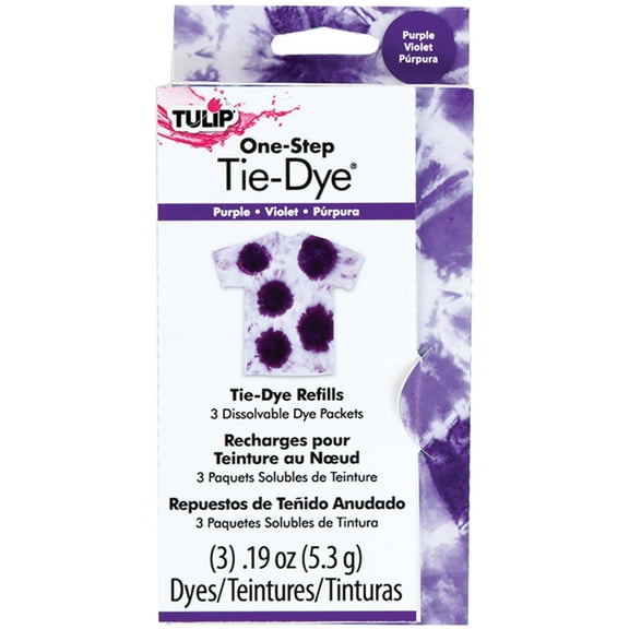 Tulip One-Step Tie-Dye Refill .13oz 3/Pkg-Purple
