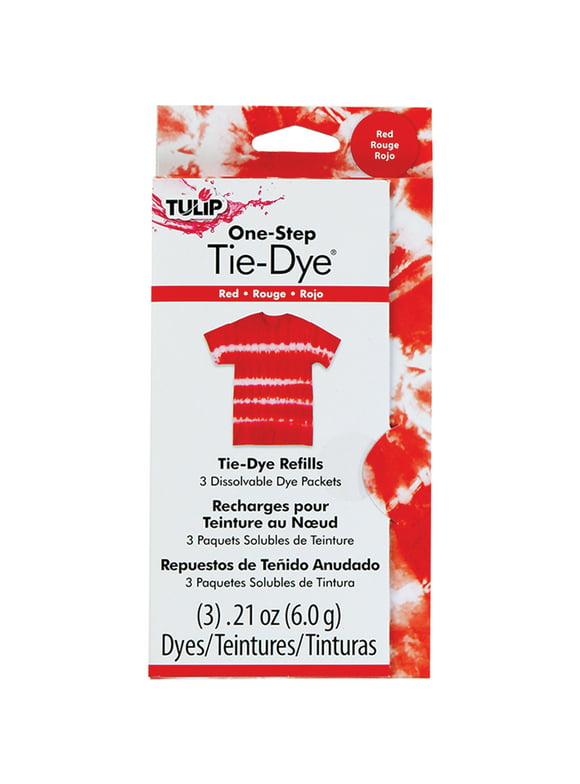 Tulip One-Step Tie-Dye Refill .13oz 3/Pkg-Red