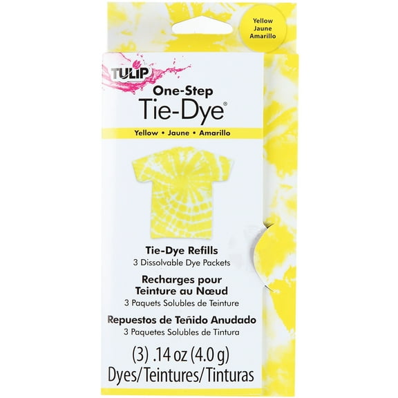 Tulip One-Step Tie-Dye Refill .13oz 3/Pkg-Yellow