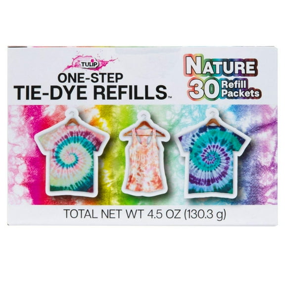 Tulip One-Step Tie-Dye Refill Powder Dye 30 Pack - Nature Colors