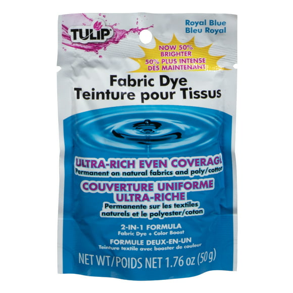 Tulip Permanent Fabric Dye, Royal Blue, 1.76oz, Permanent and Non-Toxic