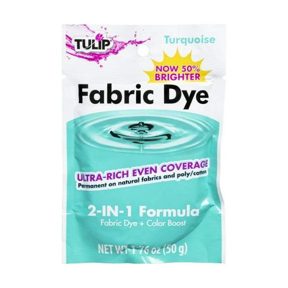 Tulip Permanent Fabric Dye, Turquoise, 1.76 oz, Permanent & Non-Toxic
