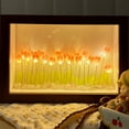 Tulip Photo Frame Night Light,DIY Tulip Night Light Handmade Furniture