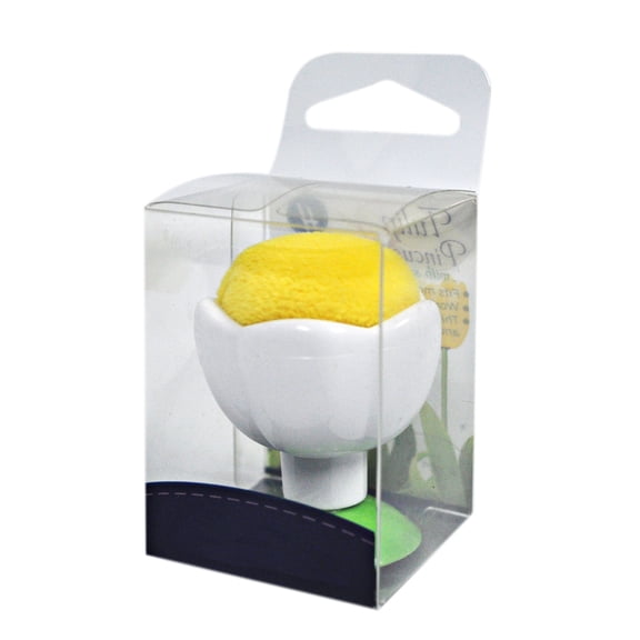 Tulip Pin Cushion With Suction Cup Yellow