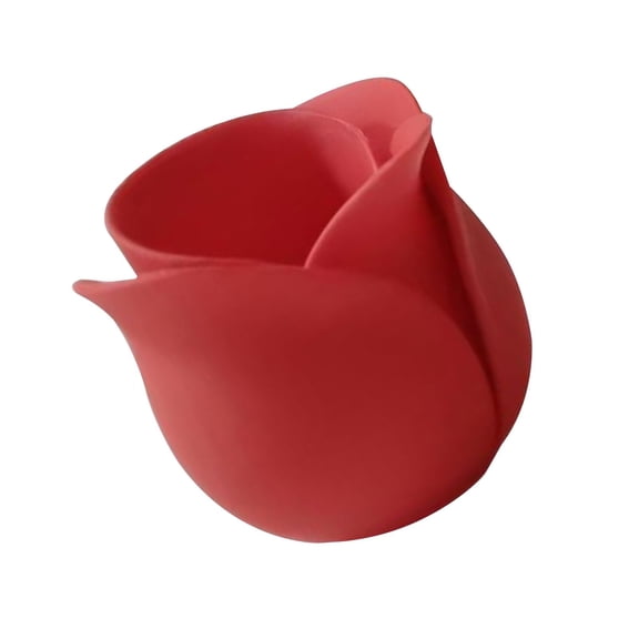 Tulip Planter Pot, Rose Shaped Flowerpot, 2.2"x2.24" Red 1-Piece, Mini Succulent Container for Home Office Desk Decor, LLLDMXY