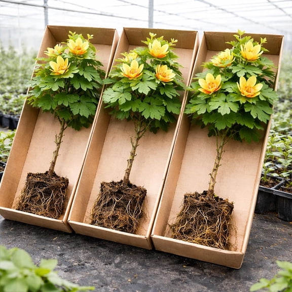Tulip Poplar Live Tree Plants for Growing  Liriodendron tulipifera  Fast Growing Shade Trees with Tulip Flowers  Bare Root Trees for Planting Outdoors (2 Trees)